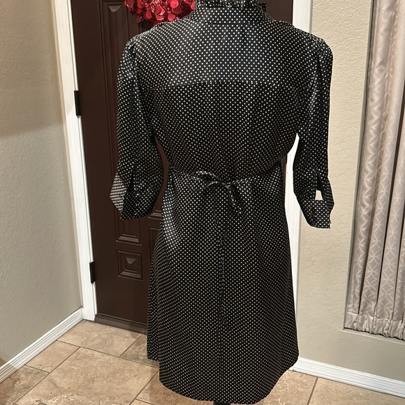 Sanctuary 100% Silk Polka Dot Mini Dress - Picture 7 of 12